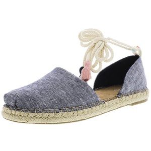 NWT TOM’S katalina navy slub chambray